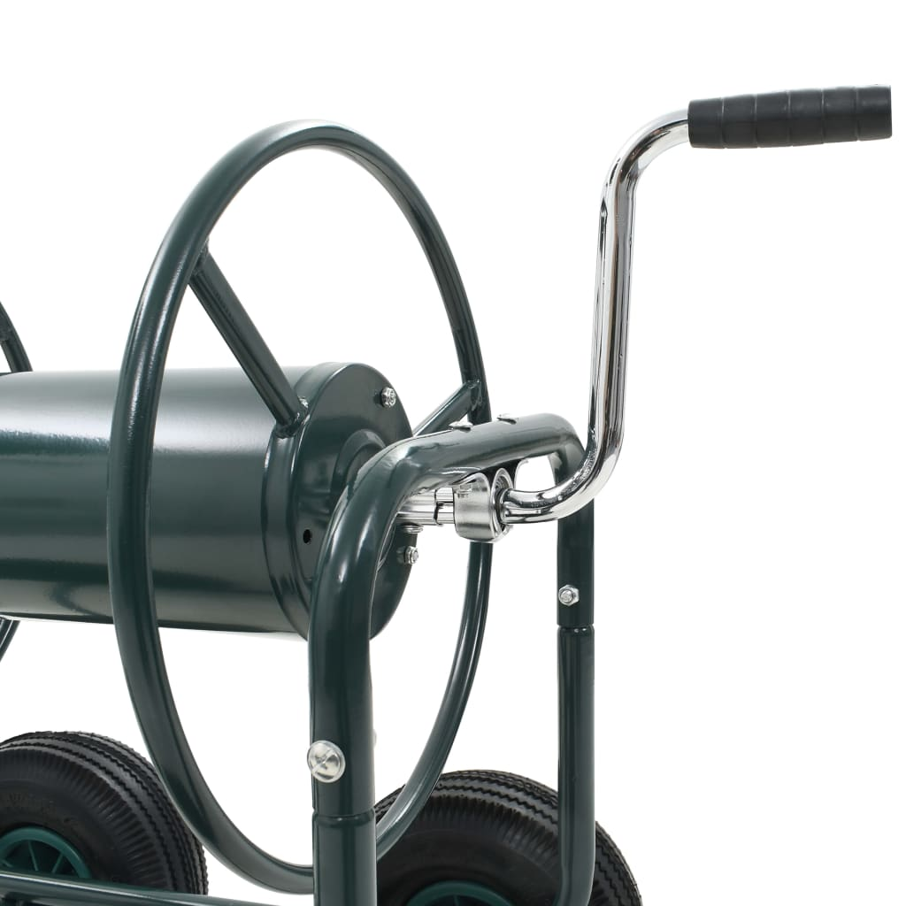 vidaXL Garden Hose Trolley with 1/2" Hose Connector 246.1' Steel