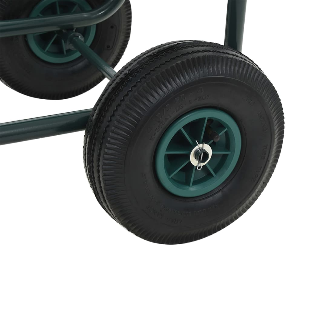 vidaXL Garden Hose Trolley with 1/2" Hose Connector 246.1' Steel