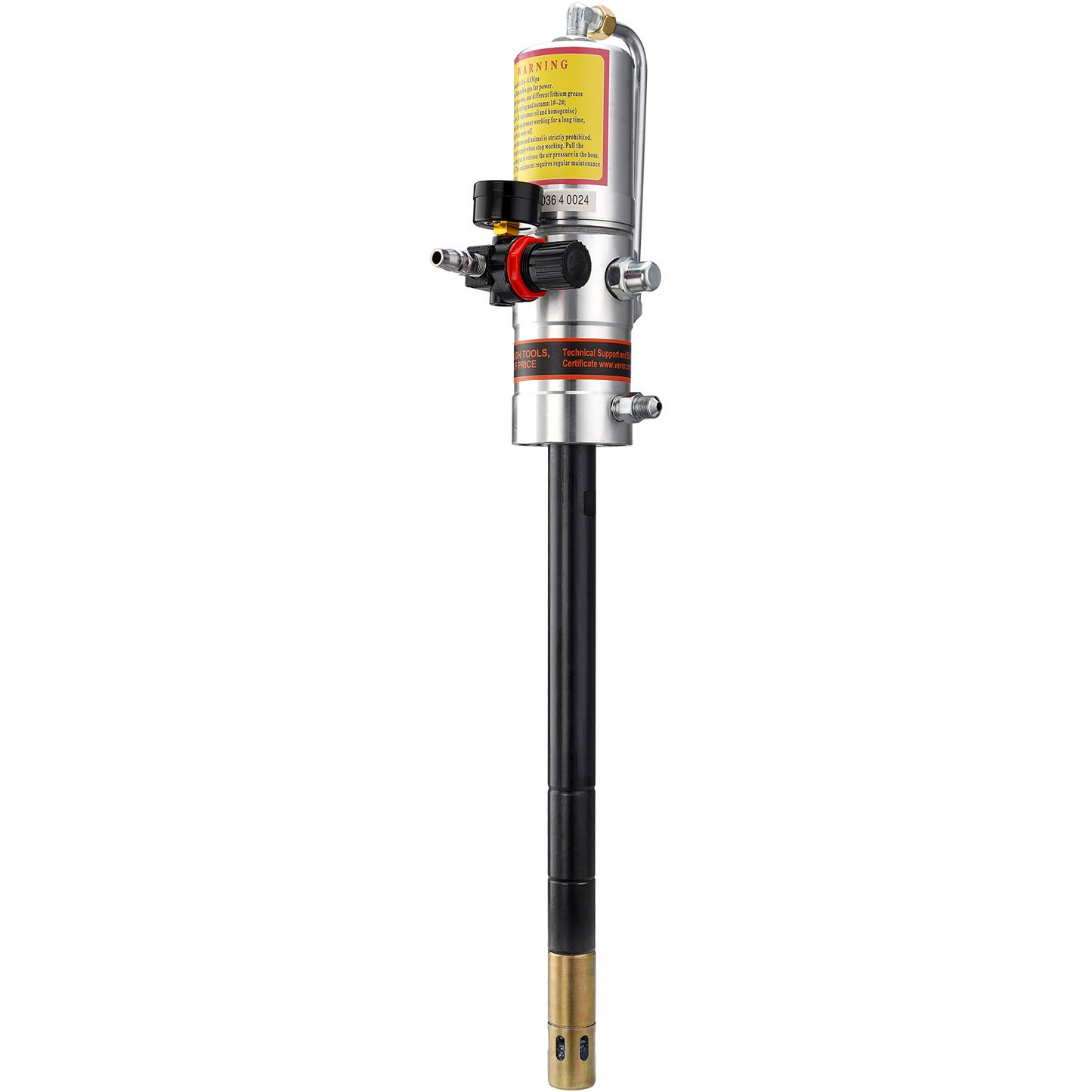 VEVOR Grease Pump, 50:1 Pressure Ratio Air Operated Grease Pump with 13 ft High Pressure Hose and Grease Gun, Pneumatic Grease Pump, Portable Lubrication Grease Pump with 360° Swivel Grease Gun Head